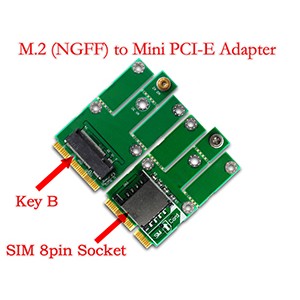 M.2 B-Key 2G/3G module to mini PCI-e Card for CDMA GPS LTE
