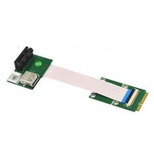 PCI-e Express X1/UB to Mini PCIe card+FPC cable