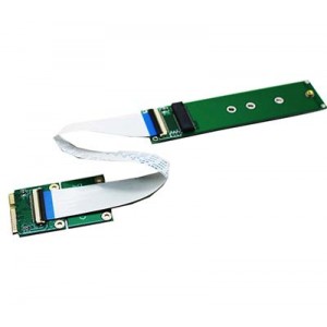 M.2 nVME SSD to mini PCIe wifi port Extension Flex Cable 20cms